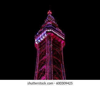 Blackpool Tower With Lights