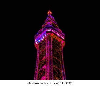 Blackpool Tower With Lights