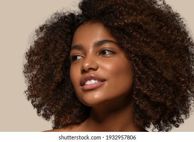 Blackskin beauty woman healthy happy smile clean skin