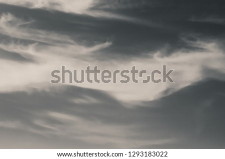 blacksky and white cloud