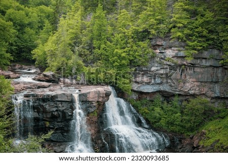 Blackwater Falls West Virginia Stream Landscape 