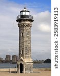 Blackwell Island Light, Lighthouse, Roosevelt Island, New York City, New York, USA