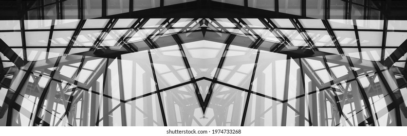 Blade Runner image, a complex beam of multiple futuristic vertical and horizontal spaces