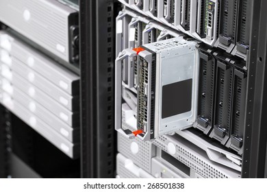 Blade server rack in large datacenter