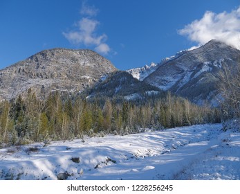 Blaeberry River Valley In Winter