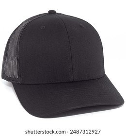 Blank 6-Panel  Baseball Trucker Hat - Powered by Shutterstock