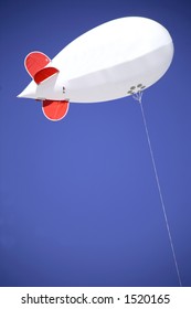 Blank Advertising Blimp, Add Your Own Text, Logo