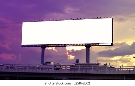 Blank Advertising Long Billboard