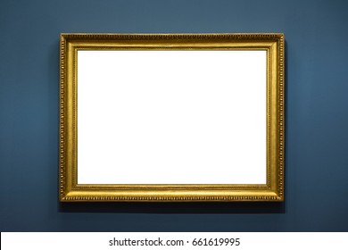 Blank Art Museum Isolated Painting Frame Decoration Indoors Wall White Template