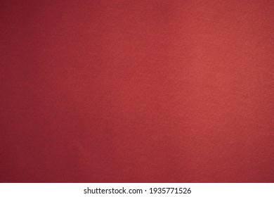 Blank Background Texture Of Red Velvety Paper. Design Layout. Copy Space