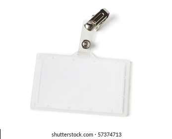 Blank Badge Isolated On White Background