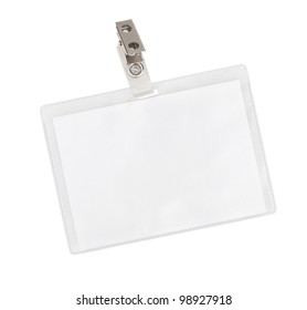 Blank Badge Isolated On White Background Stock Photo 98927918 ...