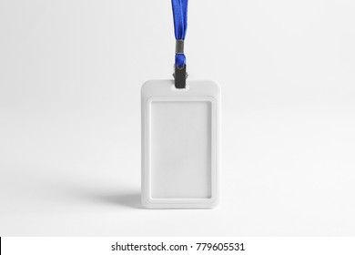 Blank Badge On White Background. Mockup For Design