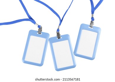 Blank Badges On White Background. Mockup For Design