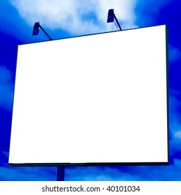 Blank Big Board Over Blue Sky Stock Photo 40101034 | Shutterstock