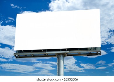 Blank Billboard - Shutterstock ID 18532006