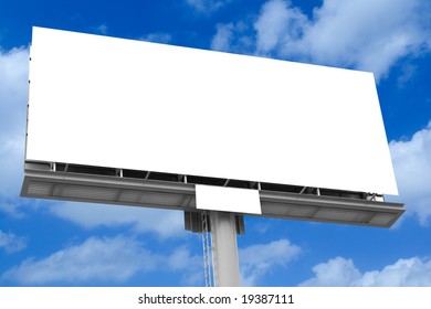 Blank Billboard - Shutterstock ID 19387111