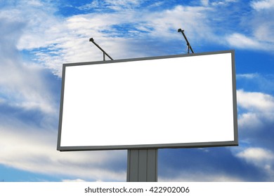 Blank Billboard Againt Sky