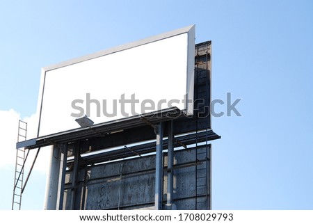 Similar – Image, Stock Photo sign from behind Sky