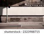 Blank Billboard Mockup on Street Wall