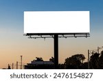 Blank billboard mockup ready for new ad in Brazil