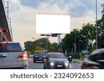 A blank billboard on one of Thailand