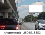 A blank billboard on one of Thailand