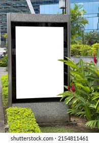 Blank Billboard On Panama City Street, Outdoor Advertising - Stock Photo