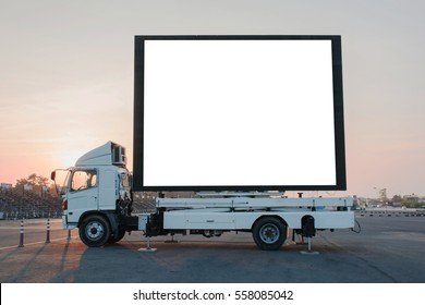 Blank Billboard On Truck Led Panel Stock Photo 558085042 