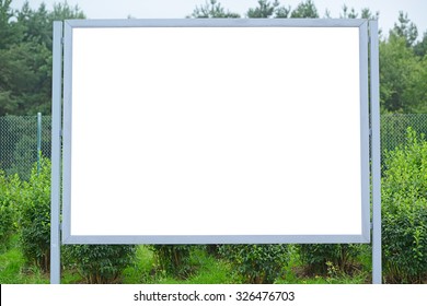 Blank Billboard At Parking