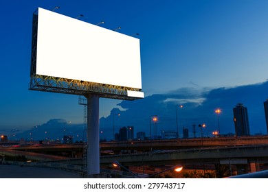 Outdoor Unipole Banner Billboard On Blue Stock Vector (royalty Free 