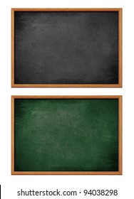 Blank Black Board With Wooden Frame