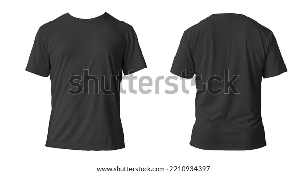 Blank Black Clean Tshirt Mockup Isolated Stock Photo 2210934397 ...