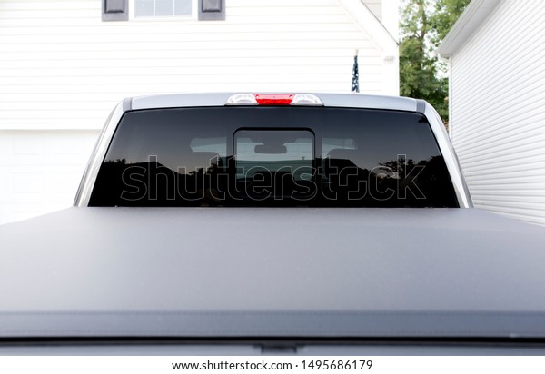 Download Blank Black Full Rear Truck Window Stock Photo Edit Now 1495686179