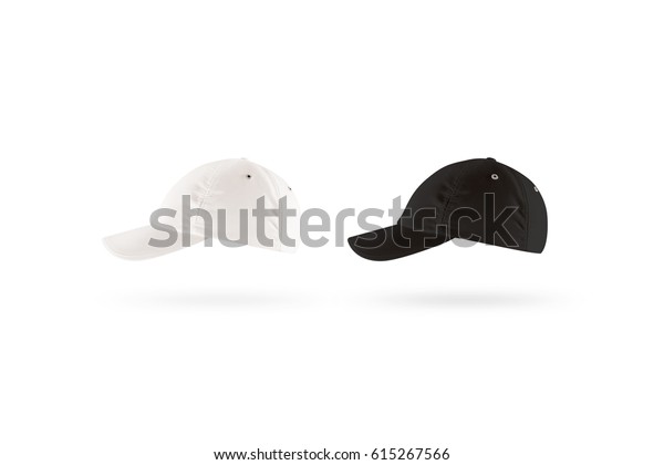 Download Blank Black White Baseball Cap Mockup Business Finance Stock Image 615267566 PSD Mockup Templates