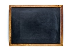 Blank blackboard, empty whiteboard, a blackboard with a wooden frame on a white background, a School & Education Photo by Paisatges Verticals
