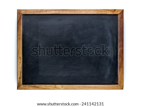 Blank blackboard, empty whiteboard