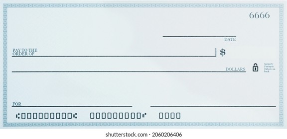 Blank Blue Check With False Numbers