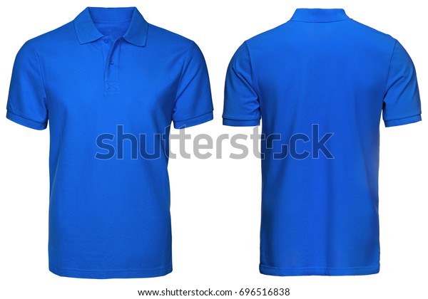 Blank Blue Polo Shirt Front Back Stock Photo 696516838 | Shutterstock