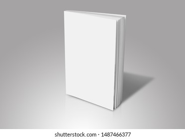 Blank Book Cover Mockup, Clean Brochure Template
