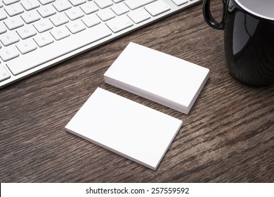 Blank Business Cards Mockup