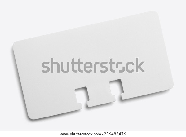 Blank Business Directory Card Isolated On Stock Photo Edit Now 236483476