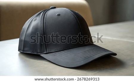 Blank cap on table image for mock up design
