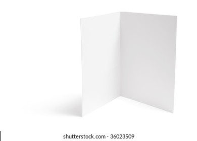 Blank Card On White Background