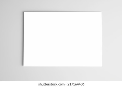 Blank Card Or Sheet Of Paper 