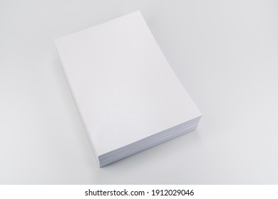 Blank Catalog, Magazines, Book Mock Up On White Background