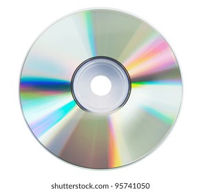 Blank CD glare on the white background