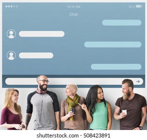 Blank Chat Mock Up Concept