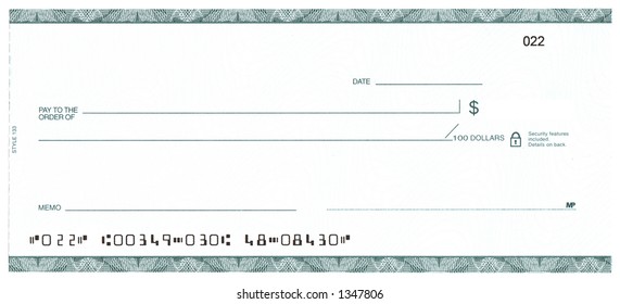 Blank Check (Fake Account)