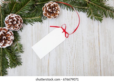 Blank Christmas Holiday Tag